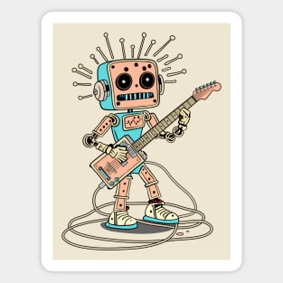 Robot Guitarist, Colorful Magnet